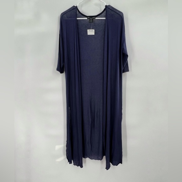 See You Monday LA blue duster cardigan size M - Picture 1 of 12